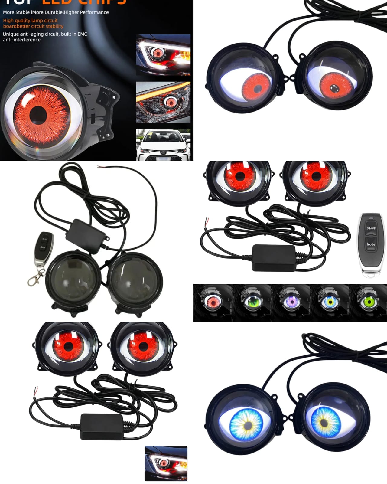 OJOS DIMAMICOS PARA AUTO